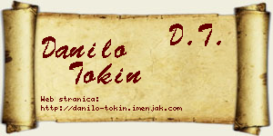 Danilo Tokin vizit kartica